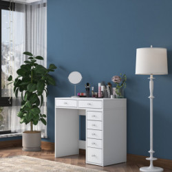 Mesa de maquillaje BJ108 2437 Blanco Practica Hogar