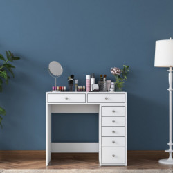 Mesa de maquillaje BJ108 2437 Blanco Practica Hogar
