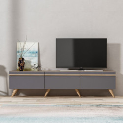 Mueble TV Amsterdam Antracita Practica Hogar