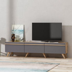 Mueble TV Amsterdam Antracita Practica Hogar