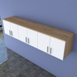 Estante de pared EA114 2720 Nogal Blanco Practica Hogar