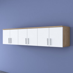 Estante de pared EA114 2720 Nogal Blanco Practica Hogar