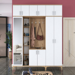 Recibidor EA121 2765 Nogal Blanco Practica Hogar