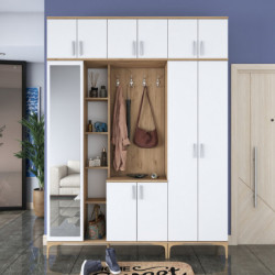 Recibidor EA128 2795 Nogal Blanco Practica Hogar