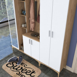 Recibidor EA128 2795 Nogal Blanco Practica Hogar
