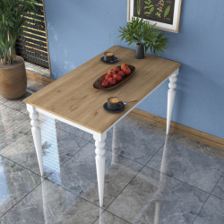 Mesa comedor JA104 2598 Nogal Blanco Practica Hogar