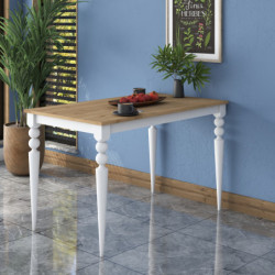 Mesa comedor JA104 2598 Nogal Blanco Practica Hogar