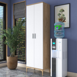 Gabinete multiusos JE102 2790 Nogal Blanco Practica Hogar