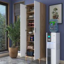 Gabinete multiusos JE102 2790 Nogal Blanco Practica Hogar