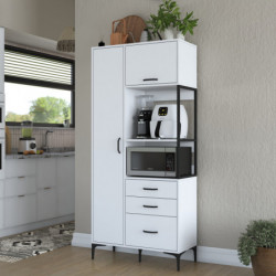 Gabinete multiusos JE112 2958 Blanco Practica Hogar