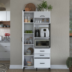 Gabinete multiusos JE112 2958 Blanco Practica Hogar