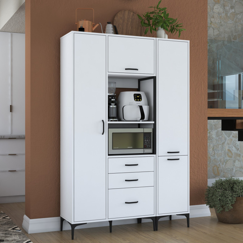 Gabinete multiusos JE118 2964 Blanco Practica Hogar Gabinete multiusos JE118 2964 Blanco Practica Hogar