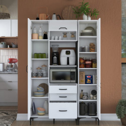 Gabinete multiusos JE118 2964 Blanco Practica Hogar