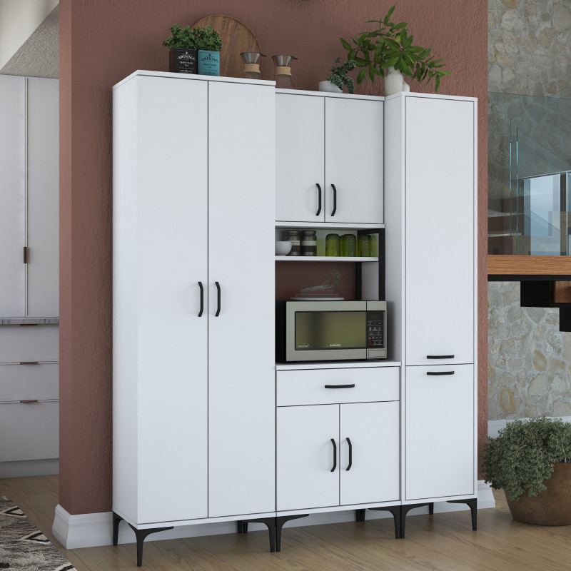Gabinete multiusos JE119 2965 Blanco Practica Hogar Gabinete multiusos JE119 2965 Blanco Practica Hogar