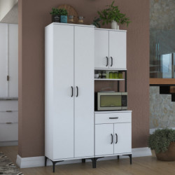 Gabinete multiusos JE120 2966 Blanco Practica Hogar