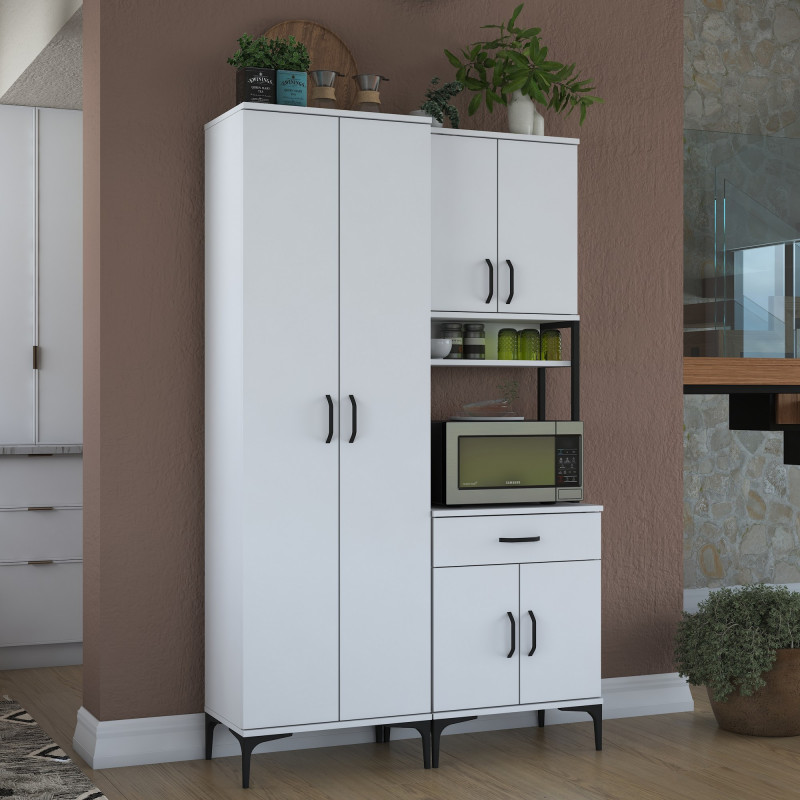 Gabinete multiusos JE120 2966 Blanco Practica Hogar Gabinete multiusos JE120 2966 Blanco Practica Hogar