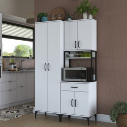 Gabinete multiusos JE120 2966 Blanco Practica Hogar