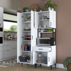 Gabinete multiusos JE120 2966 Blanco Practica Hogar