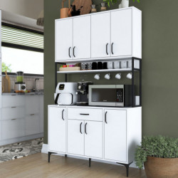 Gabinete multiusos JE127 -2984 Blanco Practica Hogar
