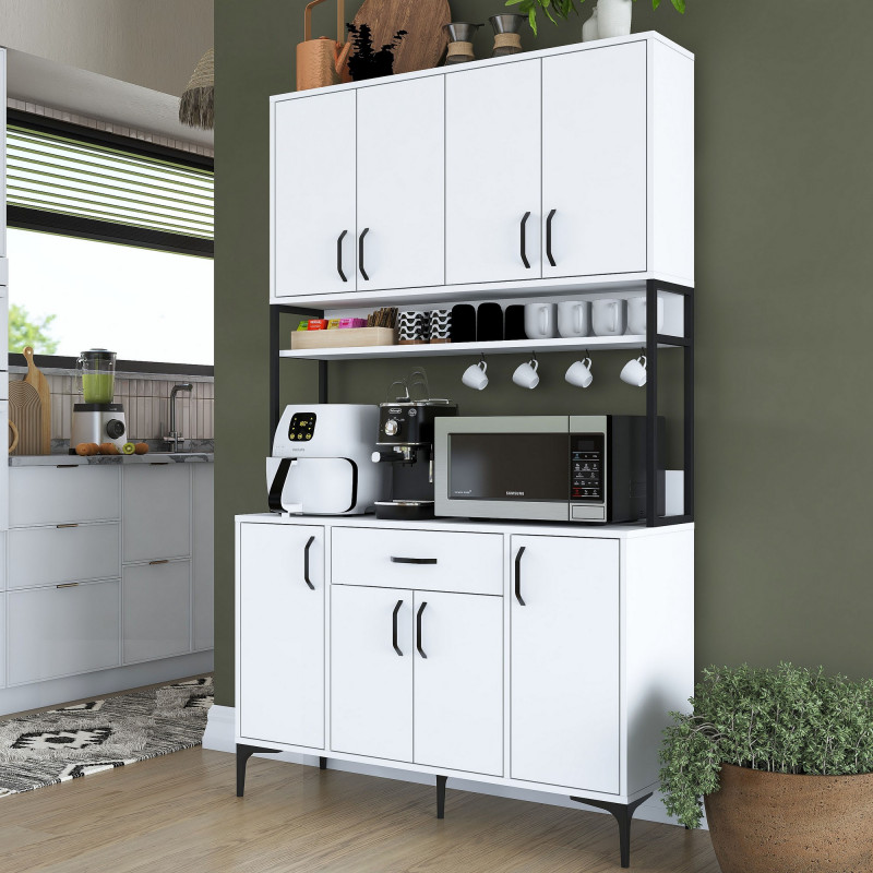 Gabinete multiusos JE127 -2984 Blanco Practica Hogar Gabinete multiusos JE127 -2984 Blanco Practica Hogar