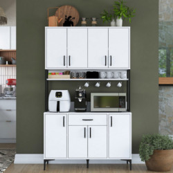 Gabinete multiusos JE127 -2984 Blanco Practica Hogar