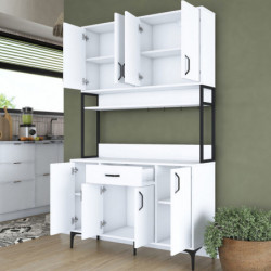 Gabinete multiusos JE127 -2984 Blanco Practica Hogar