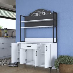Gabinete multiusos JE130 2987 Blanco Practica Hogar