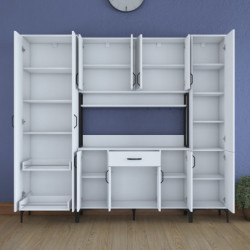 Gabinete multiusos JE132 3053 Blanco Practica Hogar