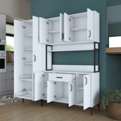 Gabinete multiusos JE133 3054 Blanco Practica Hogar