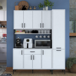 Gabinete multiusos JE134 3055 Blanco Practica Hogar