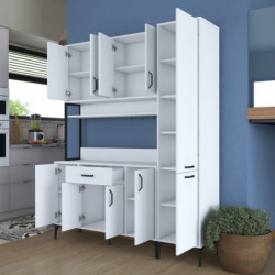 Gabinete multiusos JE134 3055 Blanco Practica Hogar