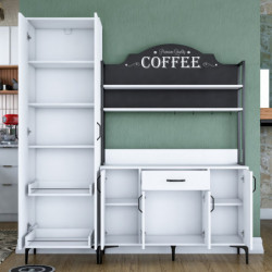 Gabinete multiusos JE148 3080 Blanco Practica Hogar
