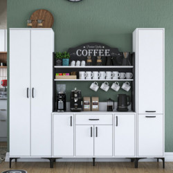 Gabinete multiusos JE150 3082 Blanco Practica Hogar