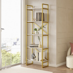 Librería Vg3-Ge Mármol Oro Practica Hogar