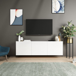 Mueble TV White Blanco Practica Hogar