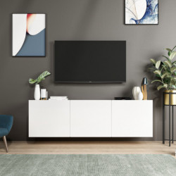 Mueble TV White Blanco Practica Hogar