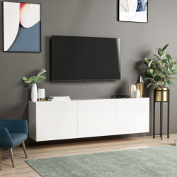 Mueble TV White Blanco Practica Hogar
