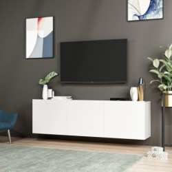 Mueble TV White Blanco Practica Hogar