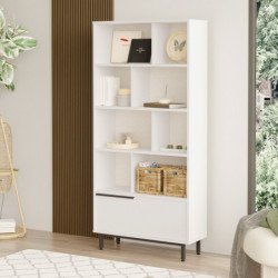 Librería On4-W Blanco Practica Hogar