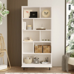 Librería On4-W Blanco Practica Hogar