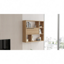 Estante de pared On5-S Nogal Practica Hogar