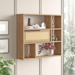 Estante de pared On5-Su Nogal Roble Practica Hogar