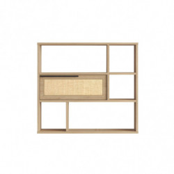 Estante de pared On5-Su Nogal Roble Practica Hogar