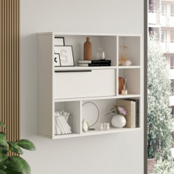 Estante de pared On5-W Blanco Practica Hogar