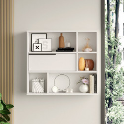 Estante de pared On5-W Blanco Practica Hogar
