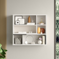 Estante de pared On5-W Blanco Practica Hogar