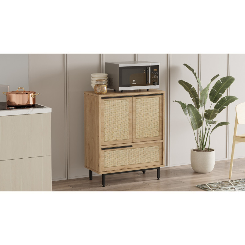 Mueble de cocina On8A-Su Nogal Roble Practica Hogar Mueble de cocina On8A-Su Nogal Roble Practica Hogar