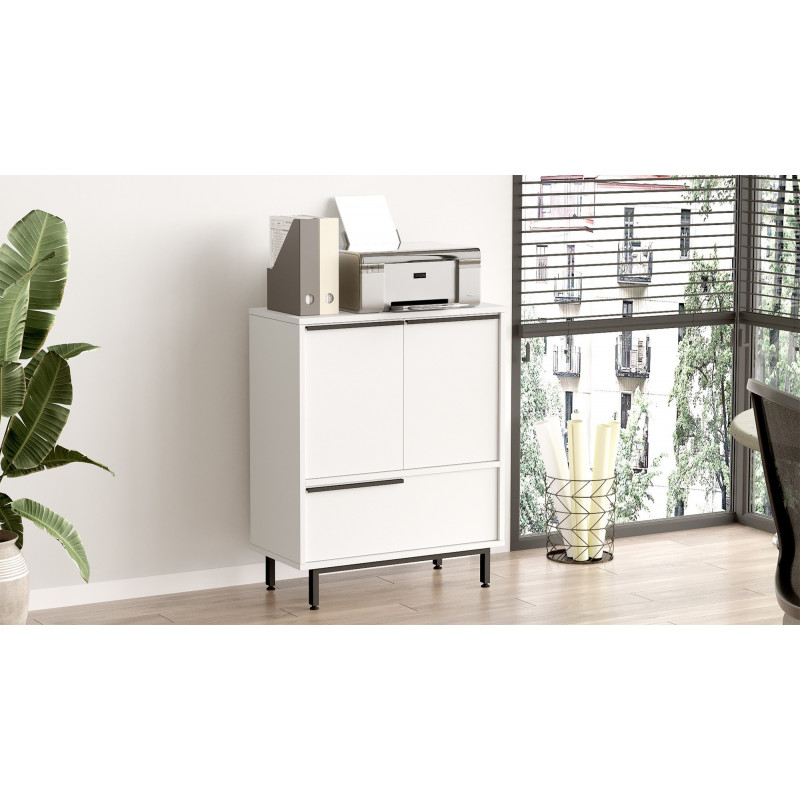 Gabinete multiusos On8B-W Blanco Practica Hogar Gabinete multiusos On8B-W Blanco Practica Hogar
