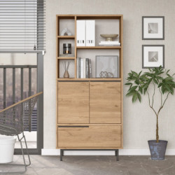 Gabinete multiusos On9B-S Nogal Practica Hogar