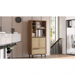Gabinete multiusos On9B-Su Nogal Roble Practica Hogar